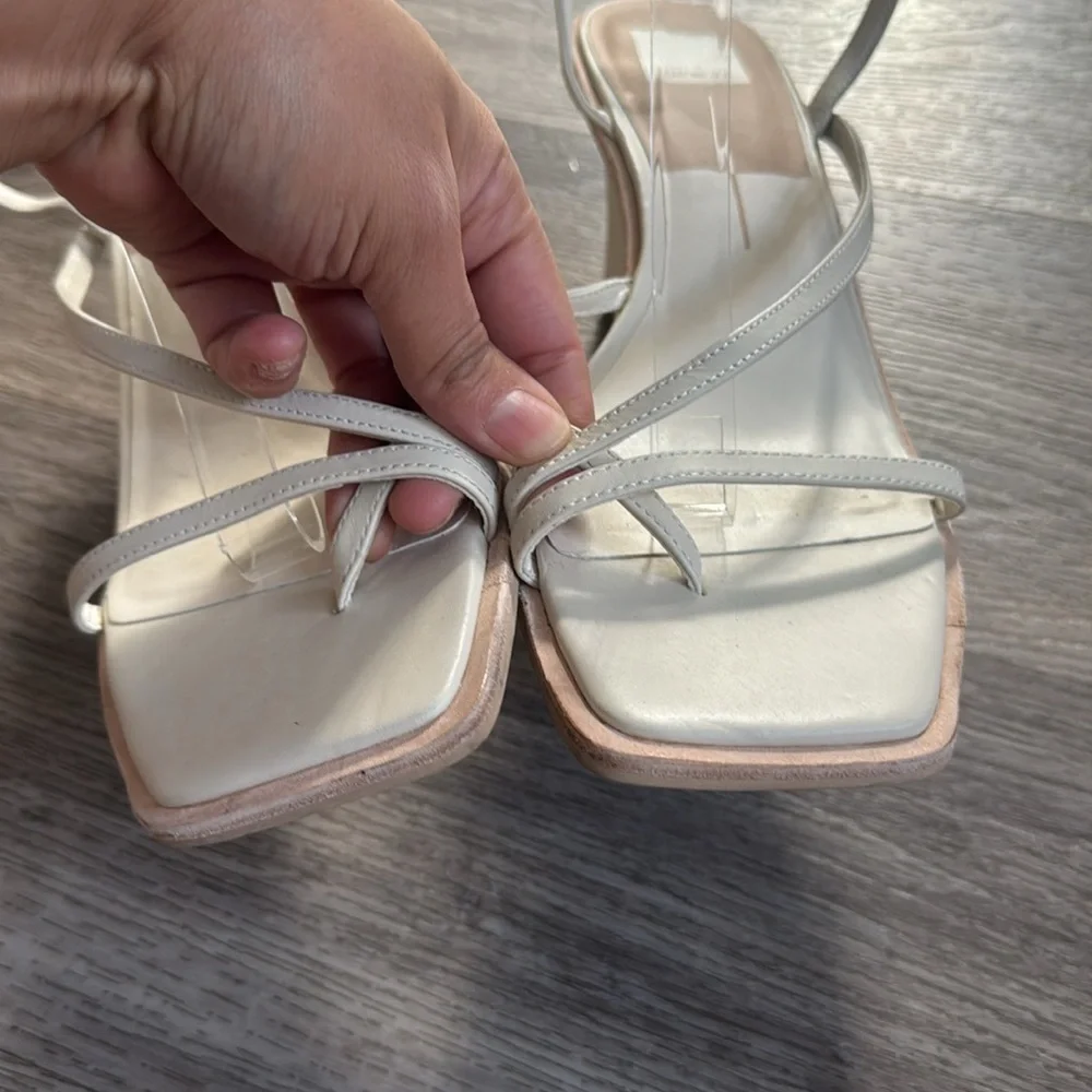 DV by Dolce Vita White Wedge Sandals
